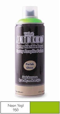 Artdeco Neon Akrilik Sprey Boya, 400ml, Neon Yeşil 950 - 1