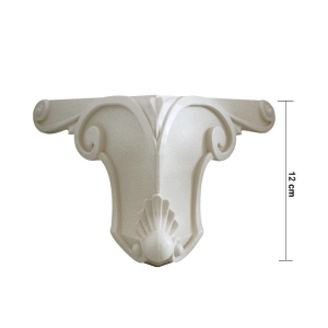 AYD A1574-1 Motifli Lükens Ayak 12 cm, Beyaz - Ayder