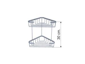 Dekor 18 x 18 İkili Süngerlik, Şampuanlık - Dekor Banyo