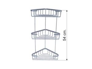 Dekor 18 x 18 Üçlü Süngerlik, Şampuanlık - Dekor Banyo