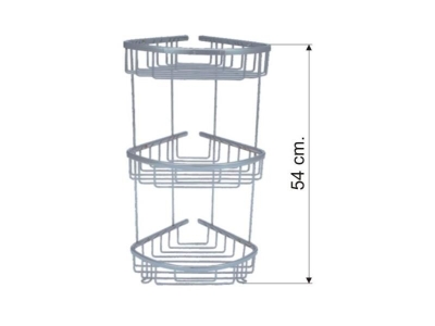 Dekor 22 x 22 Üçlü Oval Süngerlik, Şampuanlık - 1