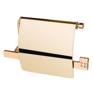 Dekor Golden Cristal Kapaklı Tuvalet Kağıtlığı - Dekor Banyo