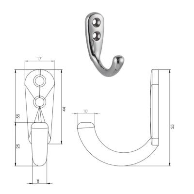 Erkul 146 Çengel Askı Krom - 2
