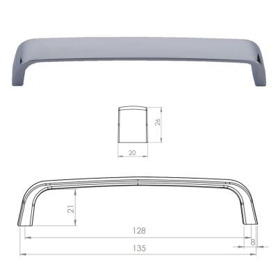 Erkul 1701-128 Balaban Kulp, Krom - 2