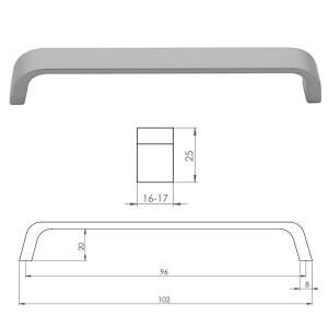 Erkul 705-96 Sade Kulp, Mat Krom - 2