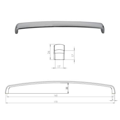 Erkul 755-224 Rose Kulp, Krom - 2