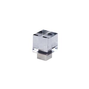 HANDSTYLE 1010 Kulp, Şeffaf-Krom, Düğme - Hand Style