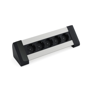 Ksi Design 10 Modüllü Priz Kutusu, B110SEG, Eloksal Gri - Ksi Design