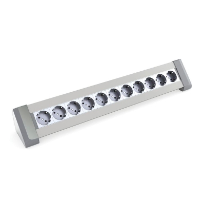 Ksi Design 22 Modüllü Priz Kutusu, B122S, Eloksal Gri - 1