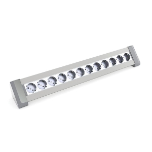 Ksi Design 24 Modüllü Priz Kutusu, B124SEG, Eloksal Gri - Ksi Design