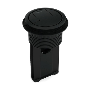 Ksi Design 4 Modüllü Bas-Aç Priz Kutusu, C104S, Siyah - Ksi Design