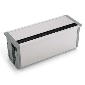 Ksi Design 8 Modüllü Priz Kutusu, A108S, Eloksal - Ksi Design