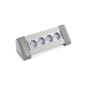 Ksi Design 8 Modüllü Priz Kutusu, B108SEG, Eloksal Gri - Ksi Design