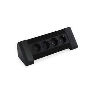 Ksi Design 8 Modüllü Priz Kutusu, B108SSS, Siyah - Ksi Design