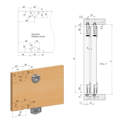 Mepa SKM 15 Mini Sürgü Kapak Mekanizması - 2