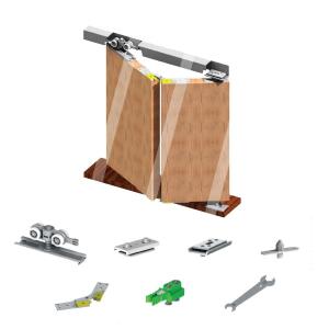 Mepa SKS 100-2A Zamak Makaralı 2 Kapaklı Katlanır Kapı Mekanizması - Mepa