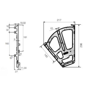 Mesan İkili Plastik Ayakkabılık Beyaz - 2