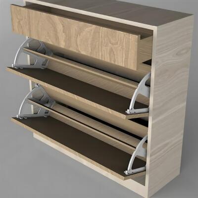 Mesan İkili Plastik Ayakkabılık Beyaz - 3