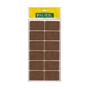 Pacific Yapışkanlı Dikdörtgen Keçe, 35x55 mm, Kahve, PC605502 - Pacific