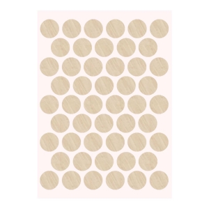 Pacific Yapışkanlı Vida Tapası Ø 14 mm, Doğal Huş - Pacific