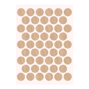 Pacific Yapışkanlı Vida Tapası Ø 14 mm, Eğridir Meşe - Pacific