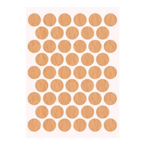 Pacific Yapışkanlı Vida Tapası Ø 14 mm, Kayın - Pacific