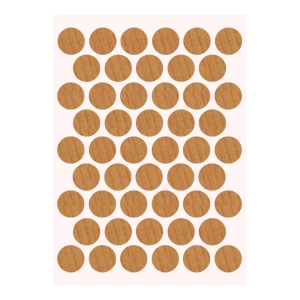 Pacific Yapışkanlı Vida Tapası Ø 14 mm, Koyu Çam - Pacific