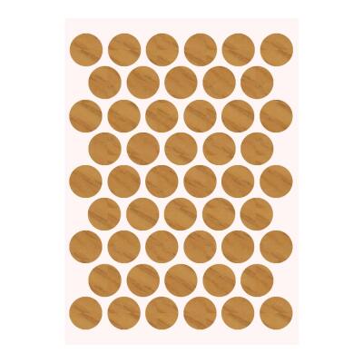 Pacific Yapışkanlı Vida Tapası Ø 14 mm, Meşe - 1