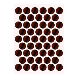 Pacific Yapışkanlı Vida Tapası Ø 14 mm, Parlak Abanoz - Pacific