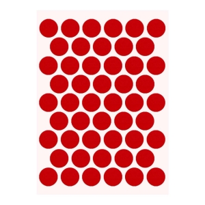 Pacific Yapışkanlı Vida Tapası Ø 14 mm, PARLAK KIRMIZI - Pacific