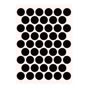 Pacific Yapışkanlı Vida Tapası Ø 14 mm, Parlak Siyah - Pacific