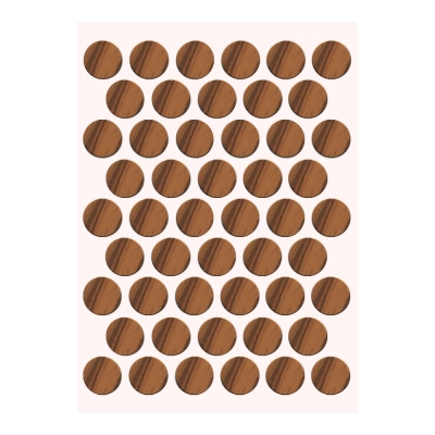 Pacific Yapışkanlı Vida Tapası Ø 14 mm, Zeytin - 1