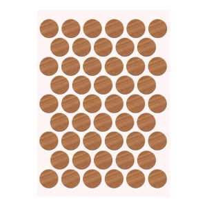 Pacific Yapışkanlı Vida Tapası Ø 18 mm, Bambu - Pacific