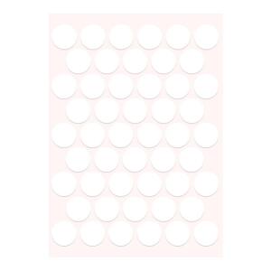 Pacific Yapışkanlı Vida Tapası Ø 18 mm, Parlak Beyaz - Pacific