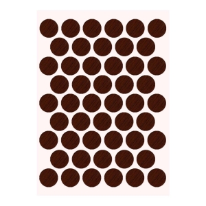 Pacific Yapışkanlı Vida Tapası Ø 18 mm, PARLAK CEVİZ - Pacific