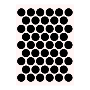 Pacific Yapışkanlı Vida Tapası Ø 18 mm, Parlak Siyah - Pacific