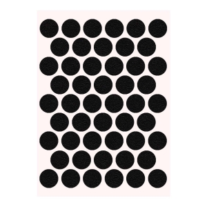 Pacific Yapışkanlı Vida Tapası Ø 18 mm, Siyah - Pacific