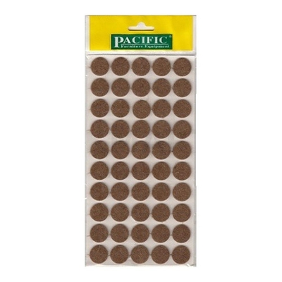 Pacific Yapışkanlı Yuvarlak Keçe, 15 mm, Kahve, PC611502 - 1