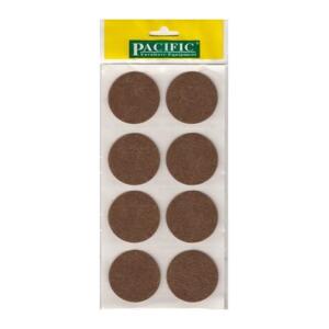Pacific Yapışkanlı Yuvarlak Keçe, 50 mm, Kahve, PC615002 - Pacific
