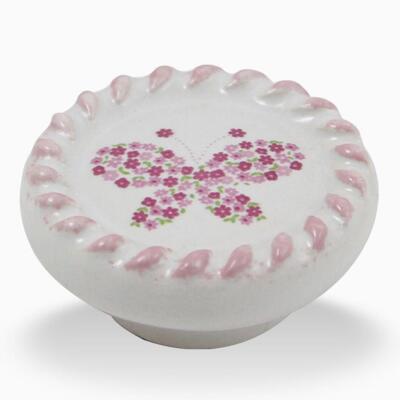 Porselen Çoçuk Kulp, Pembe Çiçek, 10811Ç15 - 1