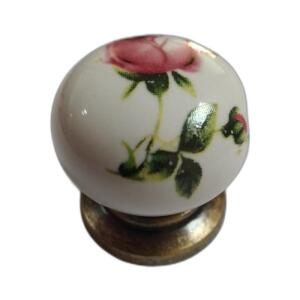 Porselen Düğme Kulp, Antik-Beyaz, 5311R04K26 - ES-AL