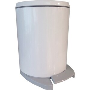 Primanova Cigo Pedallı Çöp Kovası 6 lt Dış Beyaz , İç Gri - Primanova