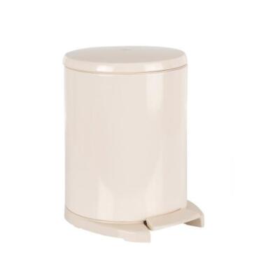 Primanova Cigo Pedallı Çöp Kovası 6 lt İç , Dış Bej - 1