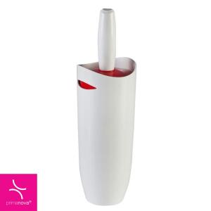 Primanova Fely Tuvalet Fırçası, Beyaz Gövde Kırmızı Kapak - Primanova