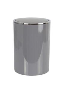 Primanova Lenox Kapaklı Banyo Çöp Kovası, Gri - Primanova