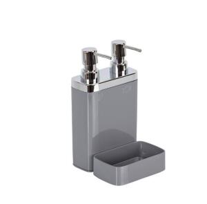 Primanova Viva 2 li Sıvı Sabunluk, Süngerli, Gri - Primanova