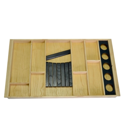 Proto Ahşap Kaşıklık + Baharatlık + Bıçaklık, Dış Budak, 90cm - 1