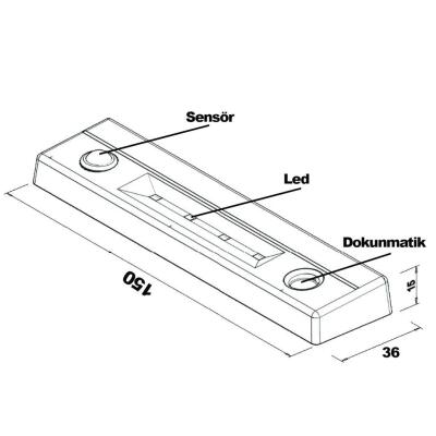 Proto Hareket Sensörlü Led Lamba - 3