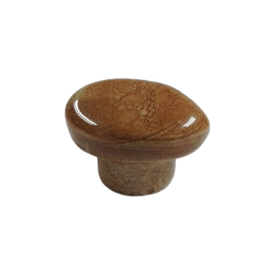 RFORM 1211 Porselen Taş Düğme Kulp, Koyu Kahve - 1