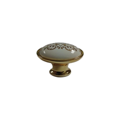 RFORM 1410 Porselen Kulp Desenli, Düğme, Altın - 1